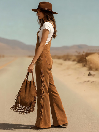 Women Plain Spaghetti Sleeveless Vintage Summer Jumpsuit