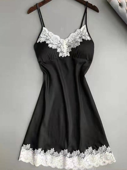 Womens Nightie Lace Camisole Nightdress SIZE S-2XL