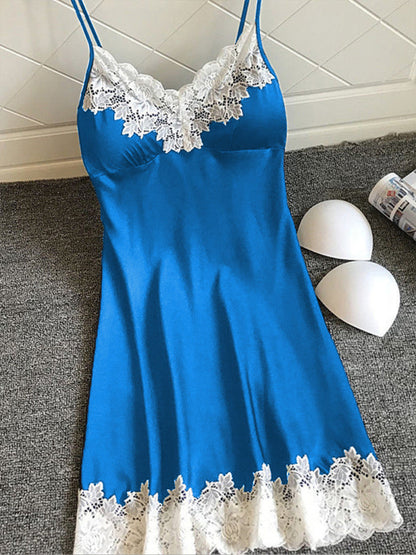 Womens Nightie Lace Camisole Nightdress SIZE S-2XL